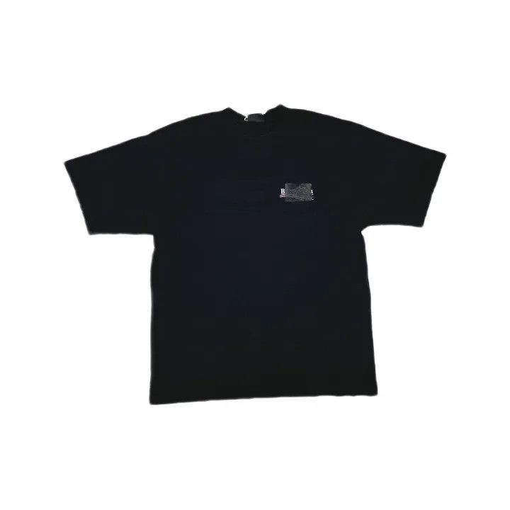 Balenciaga Balenciaga Black Logo Print Short Sleeve T-Shirt 0079 Size US S / EU 44-46 / 1 - 2 Thumbnail