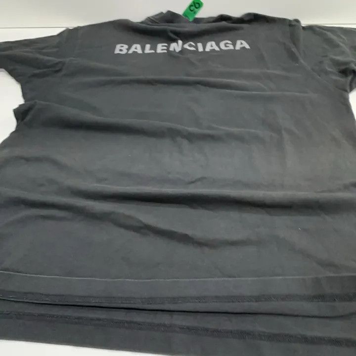 Balenciaga Balenciaga Black Logo Print Short Sleeve T-Shirt 0079 Size US S / EU 44-46 / 1 - 10 Thumbnail