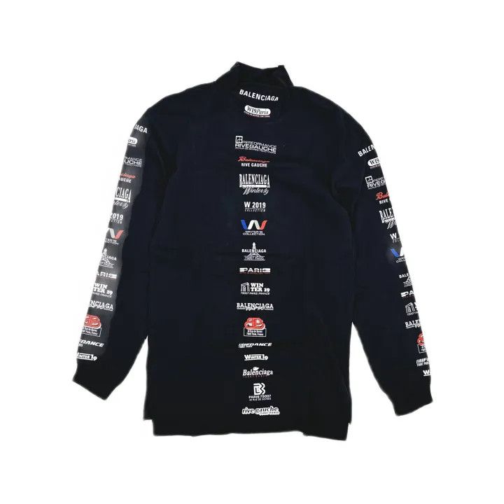 Balenciaga Balenciaga Logo Print Long Sleeve Sweatshirt 0079 Size US XS / EU 42 / 0 - 2 Thumbnail