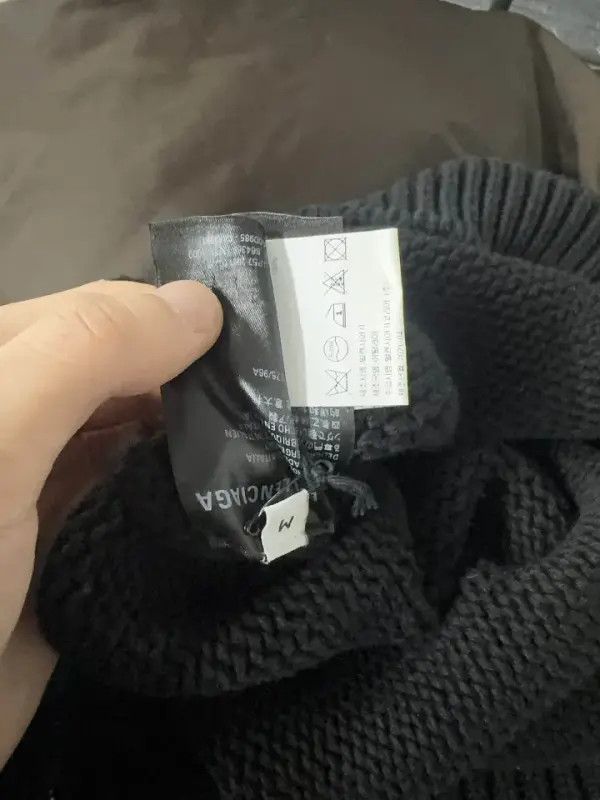 Balenciaga Balenciaga Black Logo Oversized Sweatshirt 0079 Size US M / EU 48-50 / 2 - 10 Thumbnail