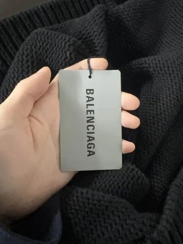Balenciaga Balenciaga Black Logo Oversized Sweatshirt 0079 Size US M / EU 48-50 / 2 - 9 Thumbnail