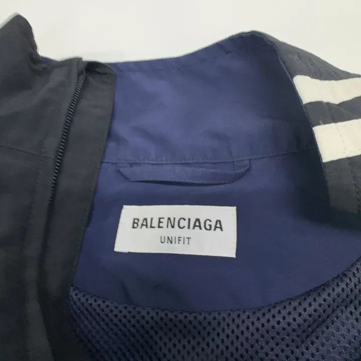 Balenciaga Balenciaga Striped Color Block Sports Jacket 0079 Size US S / EU 44-46 / 1 - 5 Thumbnail