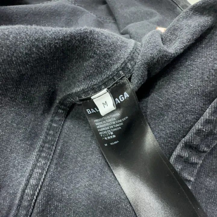 Balenciaga Balenciaga SS22 Tiger Logo Denim Jacket 0079 Size US M / EU 48-50 / 2 - 4 Thumbnail