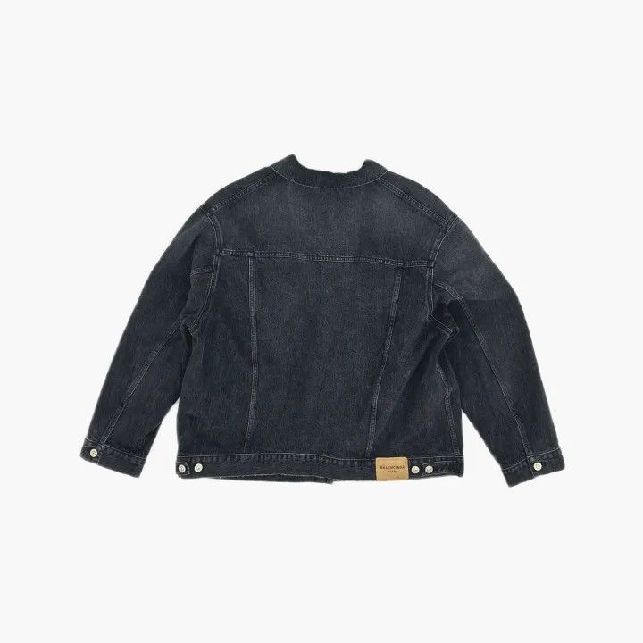 Balenciaga Balenciaga SS22 Tiger Logo Denim Jacket 0079 Size US M / EU 48-50 / 2 - 3 Thumbnail