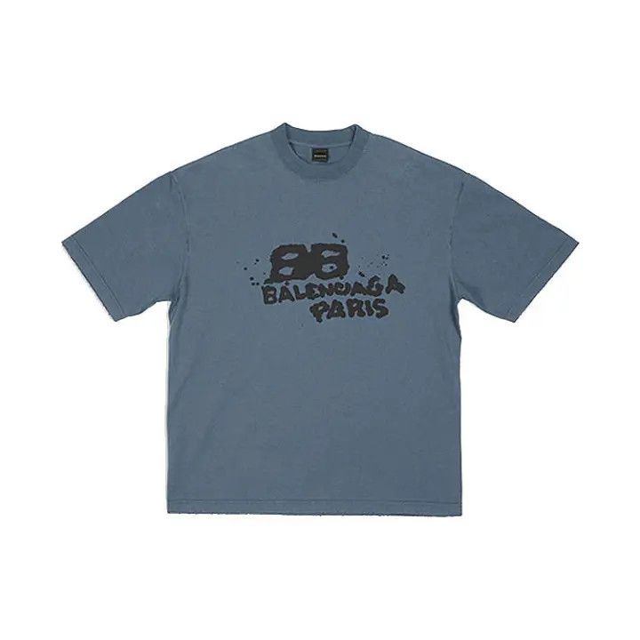 Balenciaga Balenciaga Hand Drawn BB Icon Short Sleeve T-Shirt 0079 Size US XS / EU 42 / 0 - 2 Thumbnail