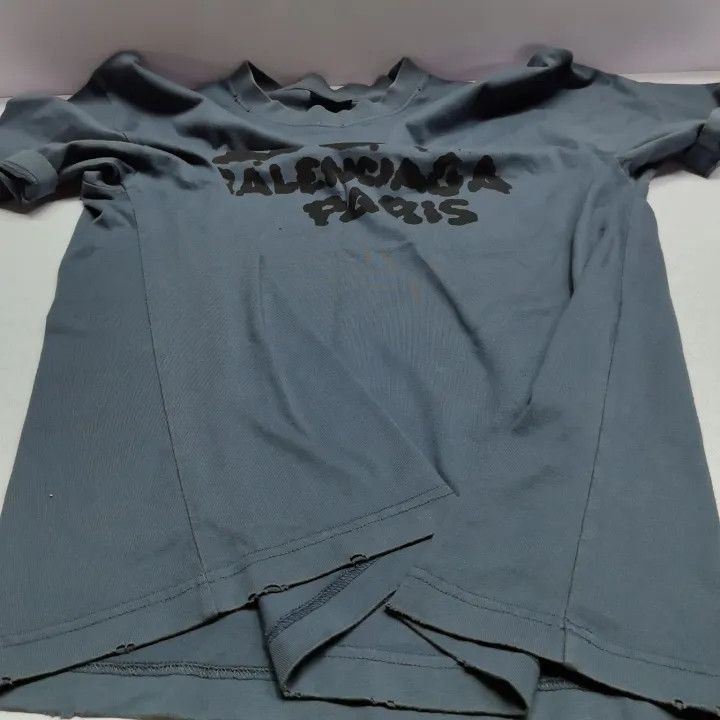 Balenciaga Balenciaga Hand Drawn BB Icon Short Sleeve T-Shirt 0079 Size US XS / EU 42 / 0 - 12 Thumbnail