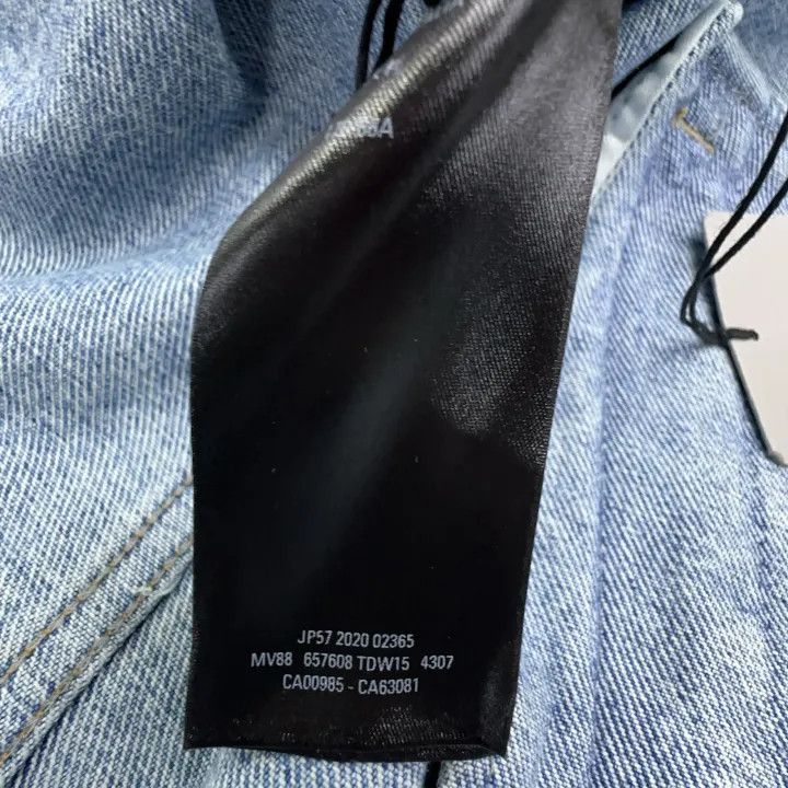 Balenciaga Balenciaga Classic Logo Embroidered Denim Jacket 0079 Size US XS / EU 42 / 0 - 5 Thumbnail