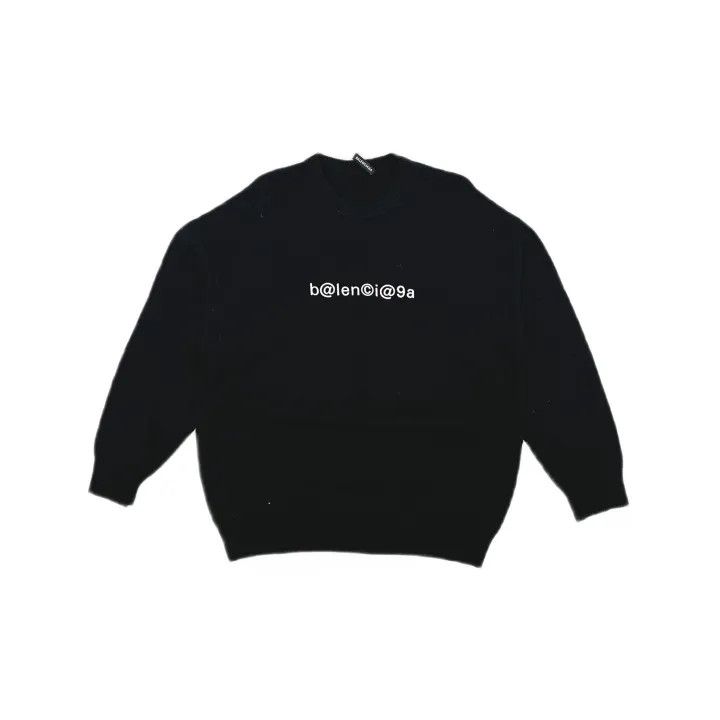 Balenciaga Balenciaga Iconic Black Long Sleeve Sweater 0079 Size US M / EU 48-50 / 2 - 2 Thumbnail