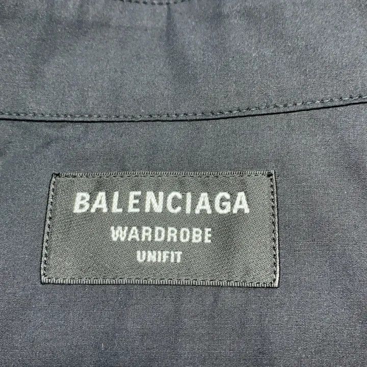 Balenciaga Balenciaga Logo Long Sleeve Shirt Unisex Black 0079 Size US XS / EU 42 / 0 - 6 Thumbnail