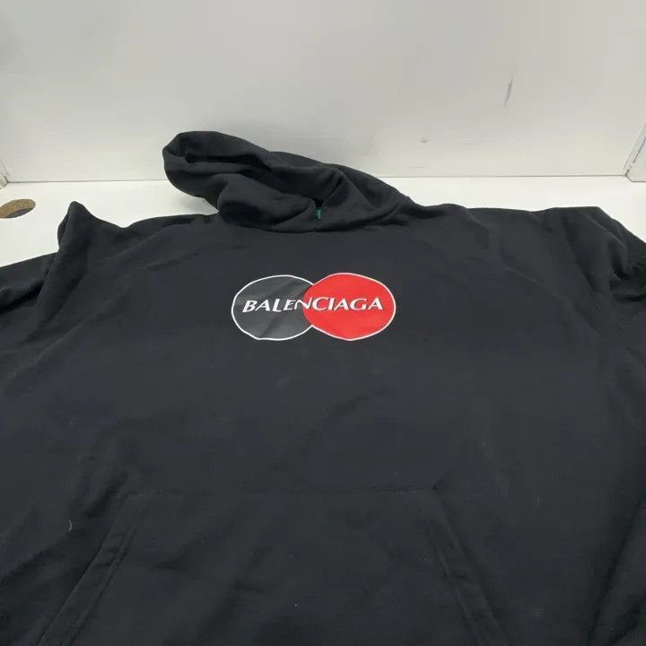 Balenciaga Balenciaga Men's Black Hooded Sweatshirt 0079 Size US XXS / EU 40 - 7 Thumbnail