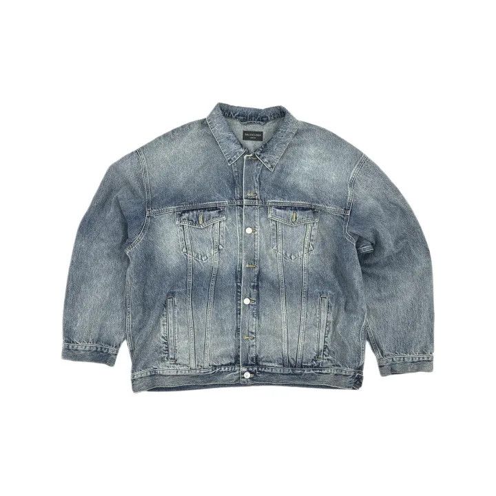 Balenciaga Balenciaga SS23 Wash Effect Denim Jacket 0079 Size US M / EU 48-50 / 2 - 2 Thumbnail