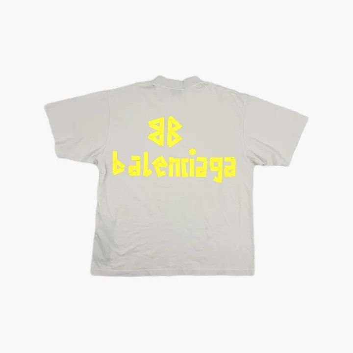 Balenciaga Balenciaga Printed Short Sleeve T-Shirt 0079 Size US XL / EU 56 / 4 - 3 Thumbnail