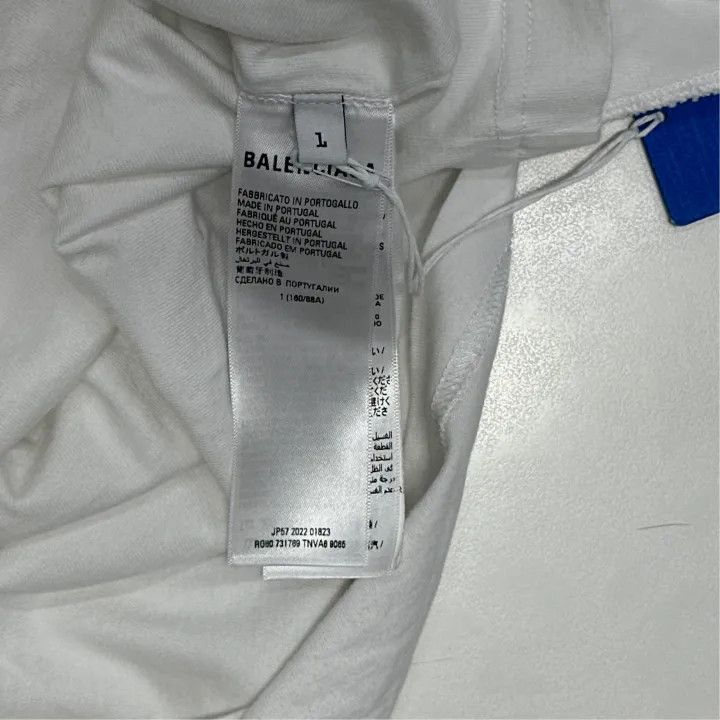 Balenciaga Balenciaga x Adidas Embroidered Logo T-Shirt 0079 Size US M / EU 48-50 / 2 - 3 Thumbnail