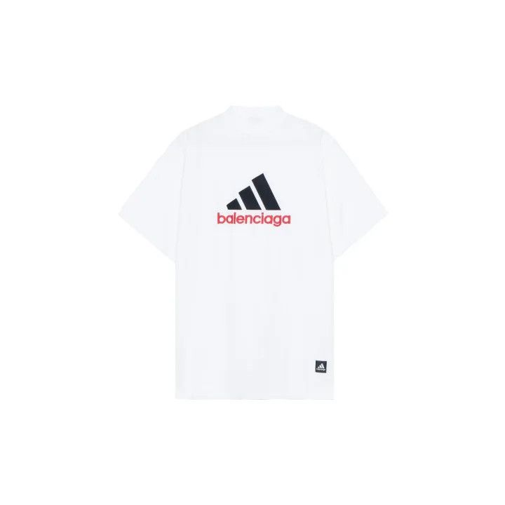 Balenciaga Balenciaga x Adidas Embroidered Logo T-Shirt 0079 Size US M / EU 48-50 / 2 - 2 Thumbnail