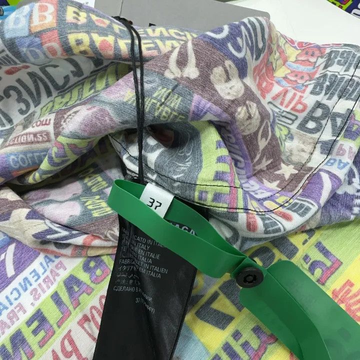 Balenciaga Balenciaga SS22 Colorful Print Long Sleeve Shirt 0079 Size US M / EU 48-50 / 2 - 6 Thumbnail