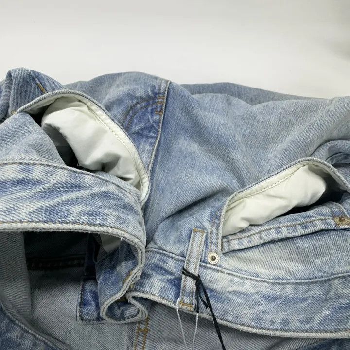 Balenciaga Balenciaga Men's Blue Zipper Pocket Denim Pants 0079 Size US 31 - 11 Thumbnail