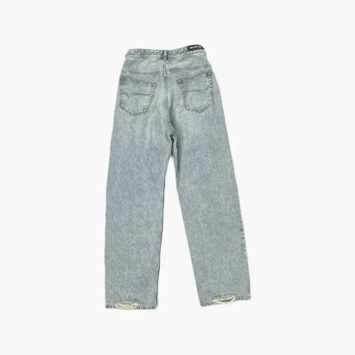 Balenciaga Balenciaga Men's Blue Zipper Pocket Denim Pants 0079 Size US 31 - 3 Thumbnail