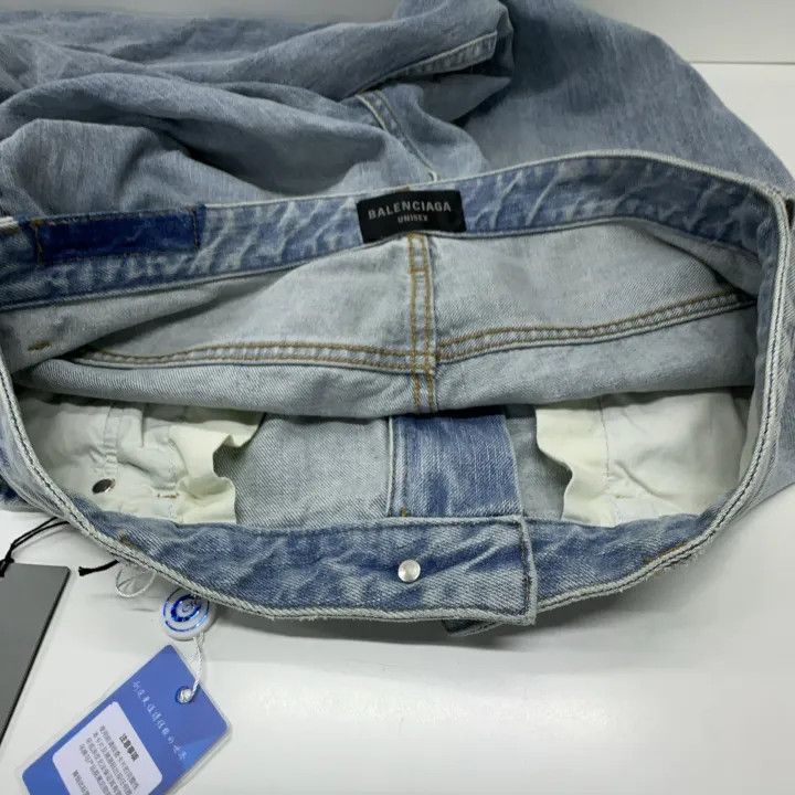Balenciaga Balenciaga Men's Blue Zipper Pocket Denim Pants 0079 Size US 31 - 8 Thumbnail