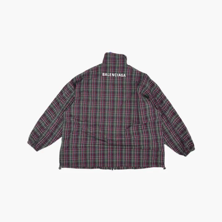 Balenciaga Balenciaga Plaid Zip-Up Jacket for Men 0079 Size US L / EU 52-54 / 3 - 3 Thumbnail