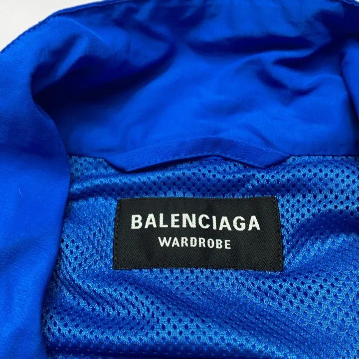 Balenciaga Balenciaga Blue Nylon Sports Jacket FW21 0079 Size US XL / EU 56 / 4 - 4 Thumbnail