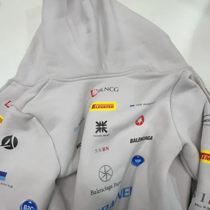 Balenciaga Balenciaga SS24 Logo Printed Hoodie 0079 Size US S / EU 44-46 / 1 - 5 Thumbnail