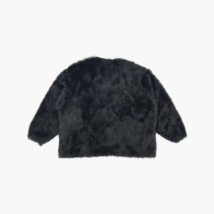 Balenciaga Balenciaga Black Plush Stand Collar Jacket 0079 Size US L / EU 52-54 / 3 - 3 Thumbnail