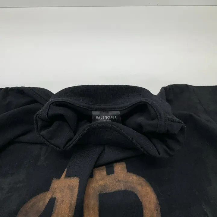 Balenciaga Balenciaga Black Letter Print Short Sleeve T-Shirt 0079 Size US M / EU 48-50 / 2 - 7 Thumbnail