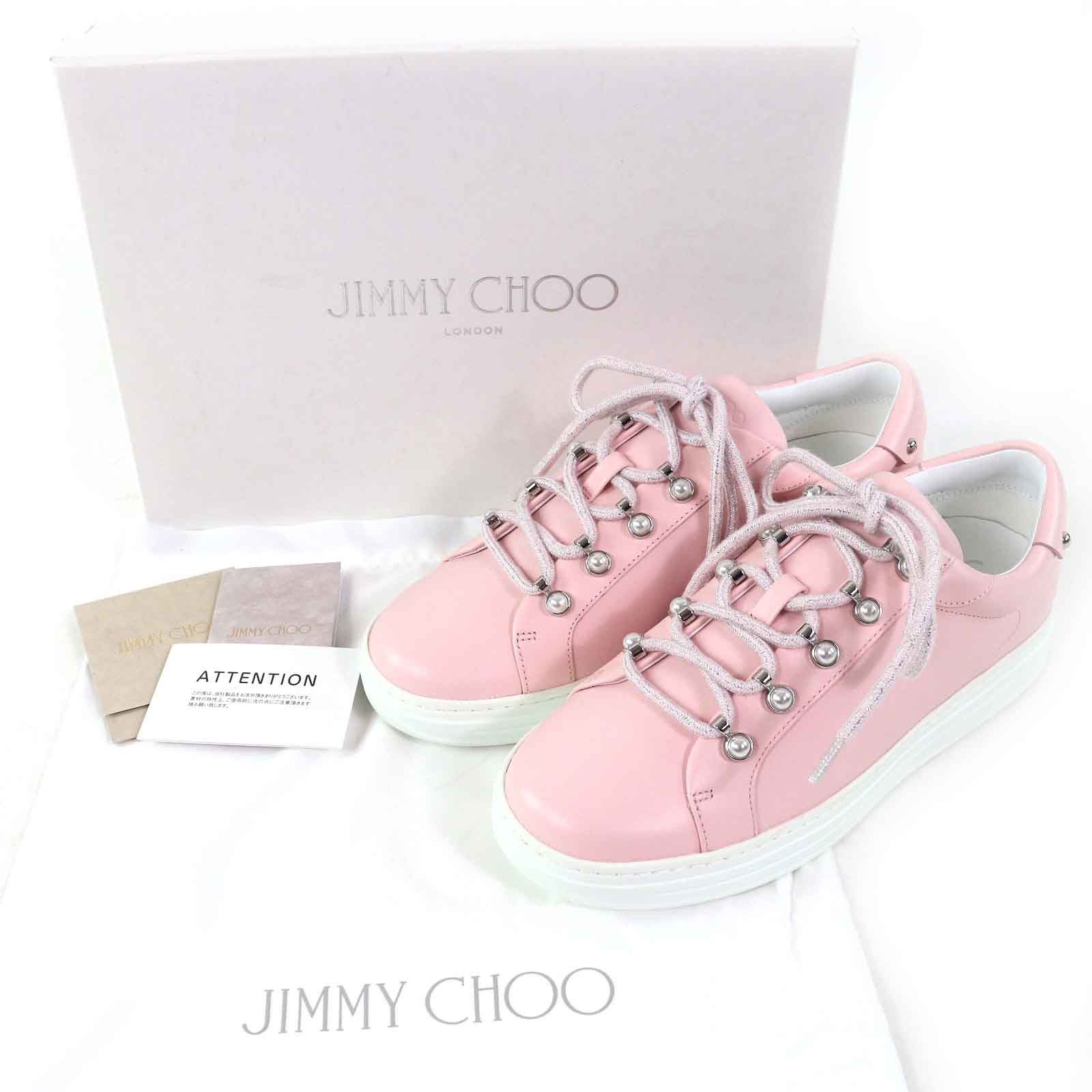 Jimmy Choo Jimmy Choo Jimmy Choo Antibes Leather Sneakers Leather Shoes DUTY FREE for USA Size ONE SIZE - 2 Thumbnail