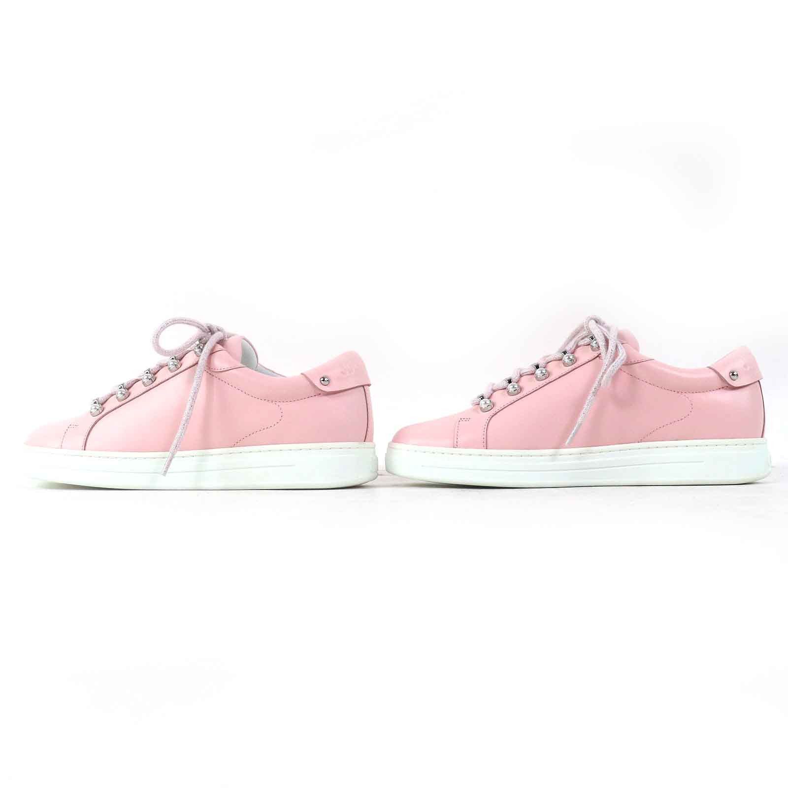 Jimmy Choo Jimmy Choo Jimmy Choo Antibes Leather Sneakers Leather Shoes DUTY FREE for USA Size ONE SIZE - 3 Thumbnail