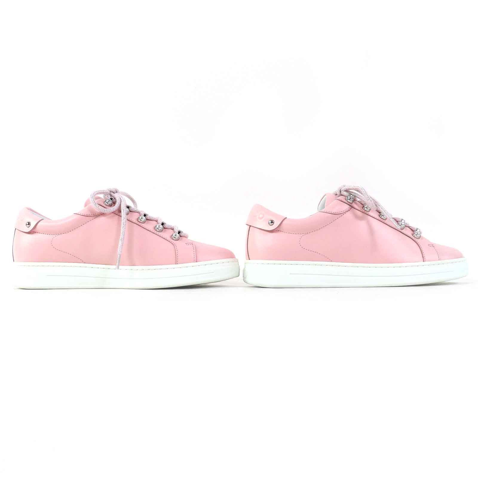 Jimmy Choo Jimmy Choo Jimmy Choo Antibes Leather Sneakers Leather Shoes DUTY FREE for USA Size ONE SIZE - 4 Thumbnail