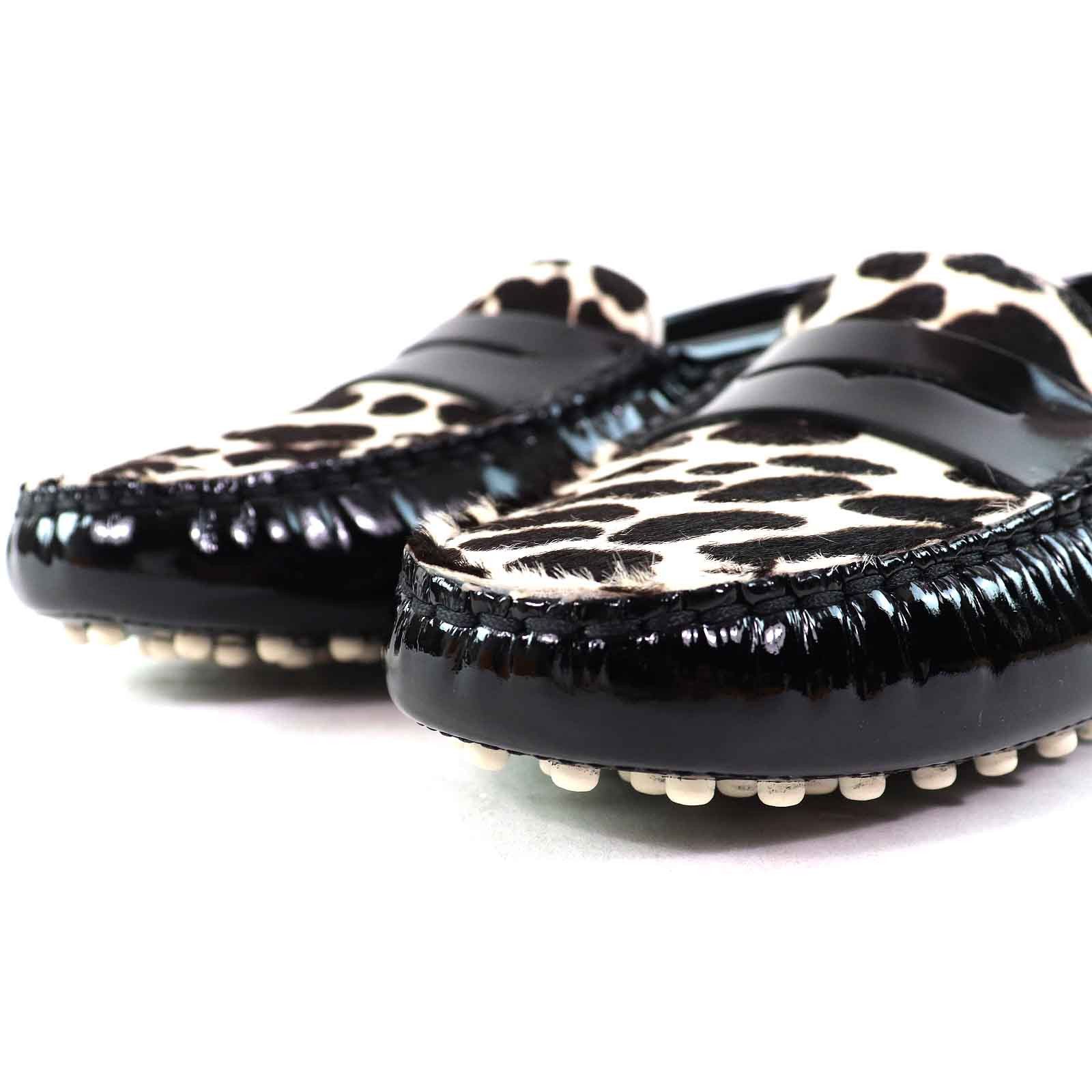 Tod's Tod's Tod’s Gommini Leopard Pattern Patent Leather Loafers Leather Shoes Size ONE SIZE - 5 Thumbnail