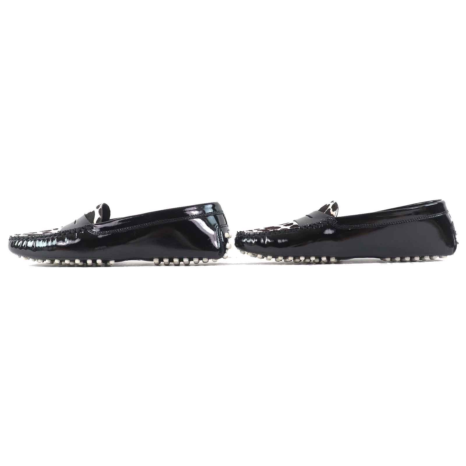 Tod's Tod's Tod’s Gommini Leopard Pattern Patent Leather Loafers Leather Shoes Size ONE SIZE - 3 Thumbnail