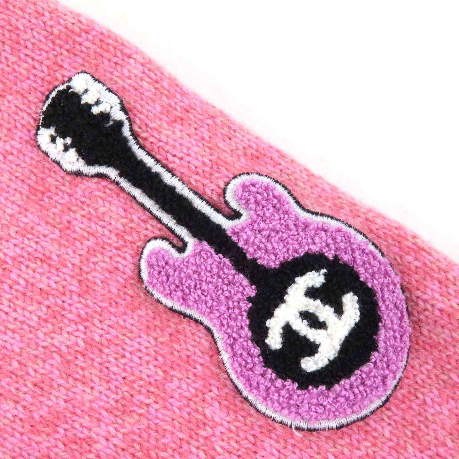 Chanel Chanel Chanel COCO Mark Guitar Patch Cashmere Knit Sweater Others Tops P77562 DUTY FREE for USA Size ONE SIZE - 5 Thumbnail