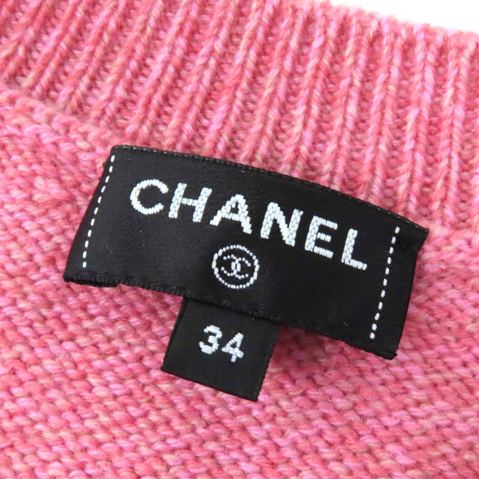 Chanel Chanel Chanel COCO Mark Guitar Patch Cashmere Knit Sweater Others Tops P77562 DUTY FREE for USA Size ONE SIZE - 6 Thumbnail