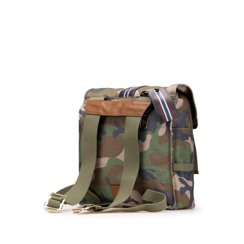Valentino Valentino Valentino Camouflage Canvas Leather Backpack Canvas Backpack Size ONE SIZE - 2 Thumbnail