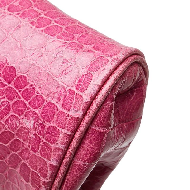 Miu Miu Miu Miu Miu Miu Croco Embossed Patent Pouch Enamel Other Size ONE SIZE - 6 Thumbnail