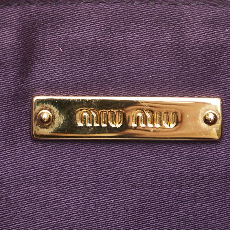 Miu Miu Miu Miu Miu Miu Croco Embossed Patent Pouch Enamel Other Size ONE SIZE - 9 Thumbnail