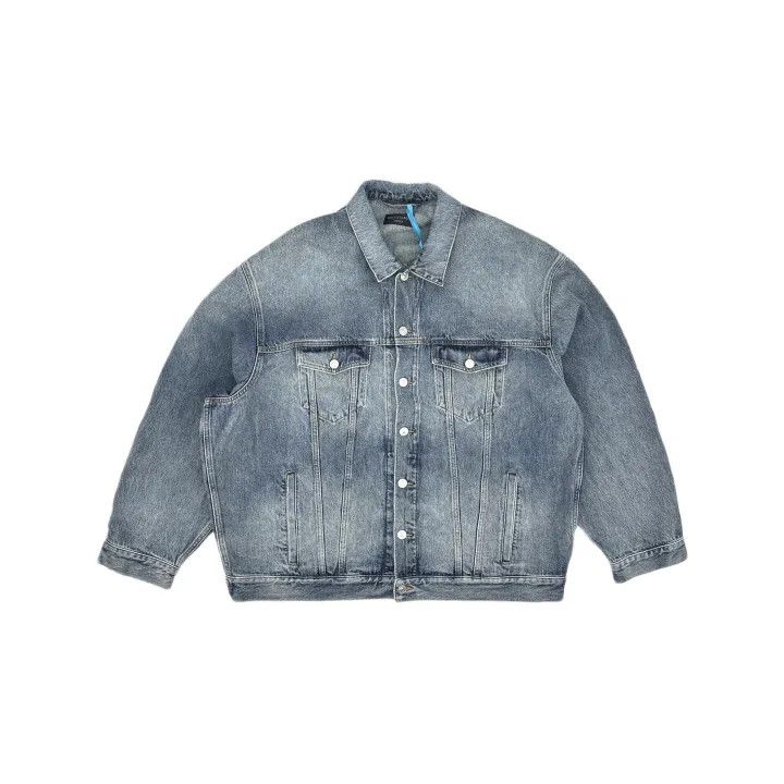 Balenciaga Balenciaga SS23 Wash Effect Denim Jacket 0079 Size US L / EU 52-54 / 3 - 2 Thumbnail