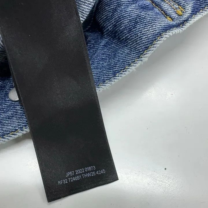Balenciaga Balenciaga SS23 Wash Effect Denim Jacket 0079 Size US L / EU 52-54 / 3 - 5 Thumbnail