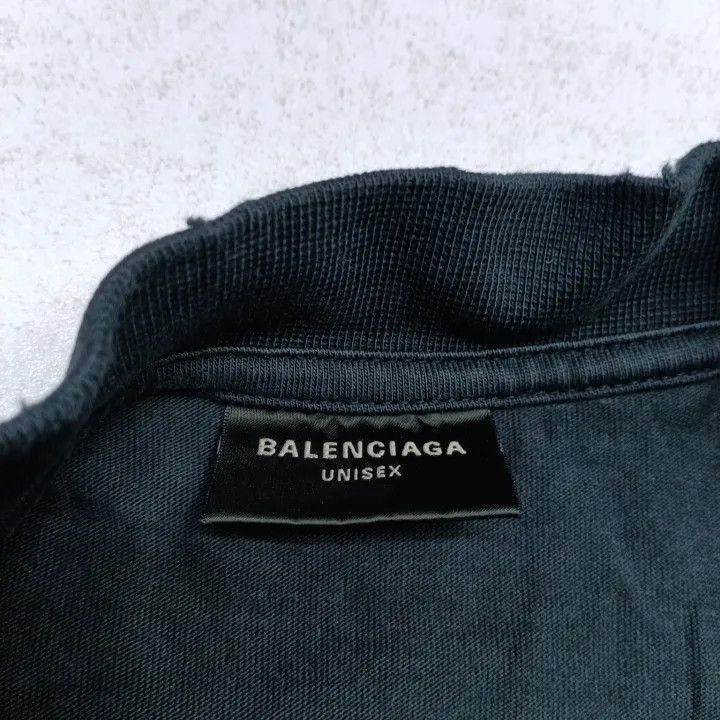 Balenciaga Balenciaga Monogram Logo Print Short Sleeve T-Shirt 0079 Size US S / EU 44-46 / 1 - 4 Thumbnail
