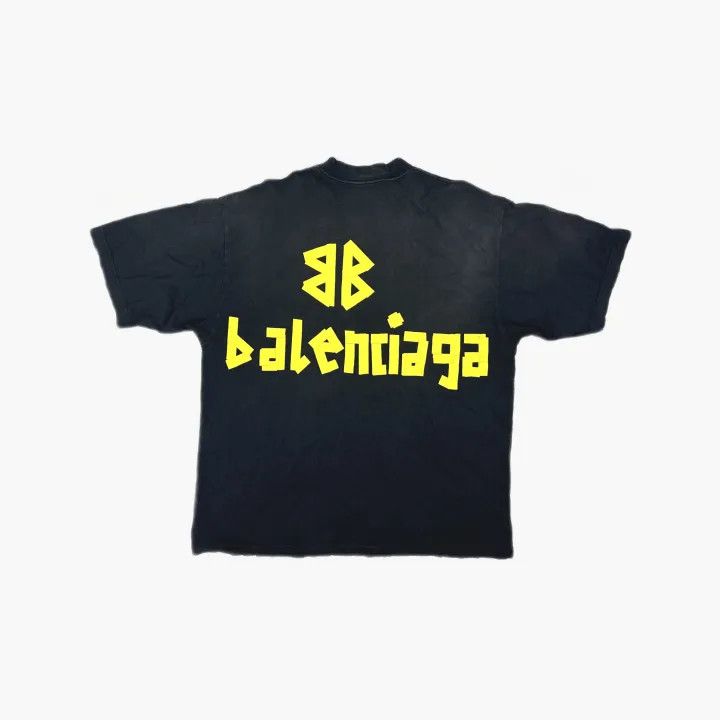 Balenciaga Balenciaga Monogram Logo Print Short Sleeve T-Shirt 0079 Size US S / EU 44-46 / 1 - 3 Thumbnail