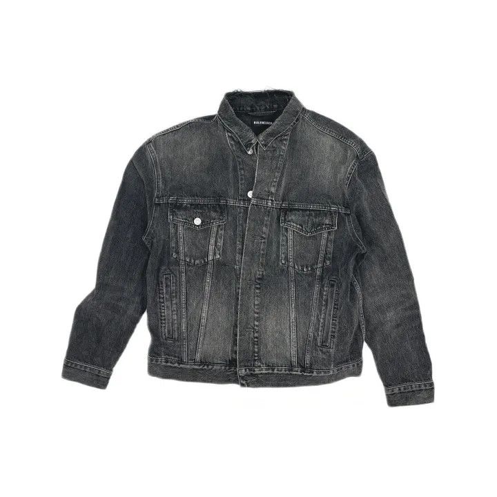 Balenciaga Balenciaga Black Casual Denim Jacket 0079 Size US M / EU 48-50 / 2 - 2 Thumbnail