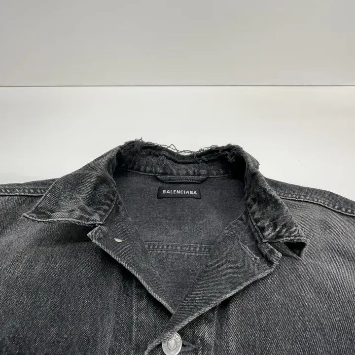 Balenciaga Balenciaga Black Casual Denim Jacket 0079 Size US M / EU 48-50 / 2 - 9 Thumbnail