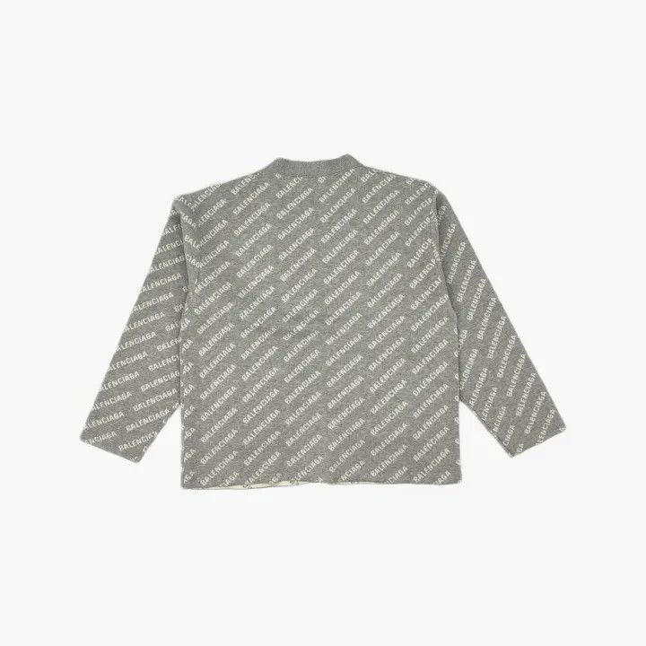 Balenciaga Balenciaga Allover Logo Knit Cardigan for Men 0079 Size US L / EU 52-54 / 3 - 3 Thumbnail
