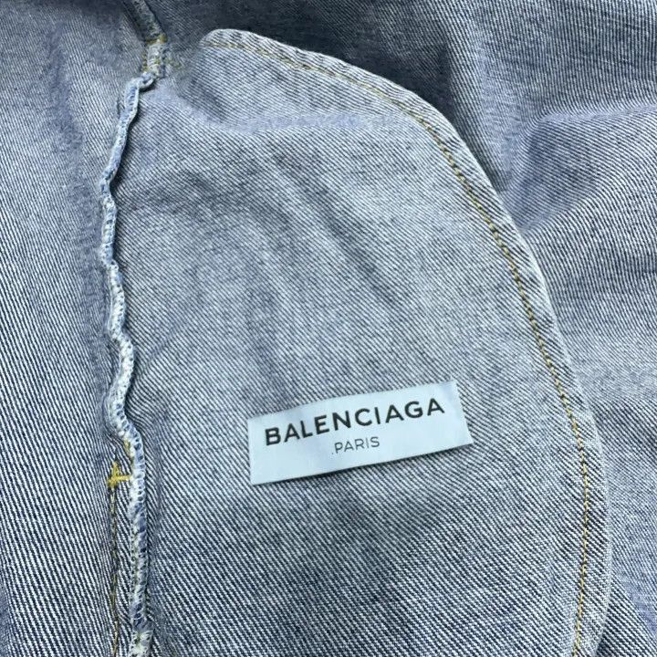 Balenciaga Balenciaga Casual Denim Jacket 0079 Size US S / EU 44-46 / 1 - 7 Thumbnail