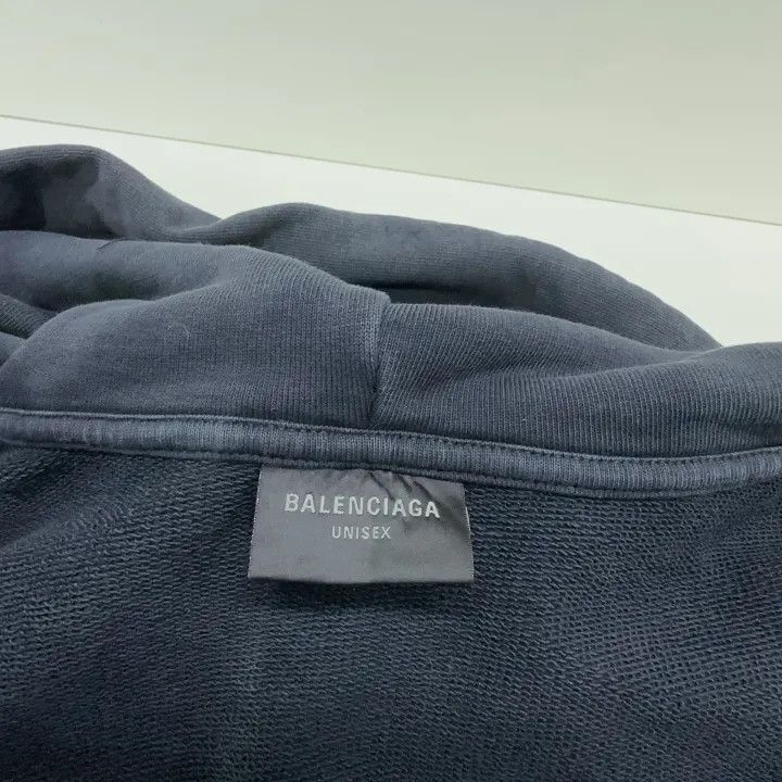 Balenciaga Balenciaga Black Graphic Zip Hoodie for Men 0079 Size US S / EU 44-46 / 1 - 6 Thumbnail