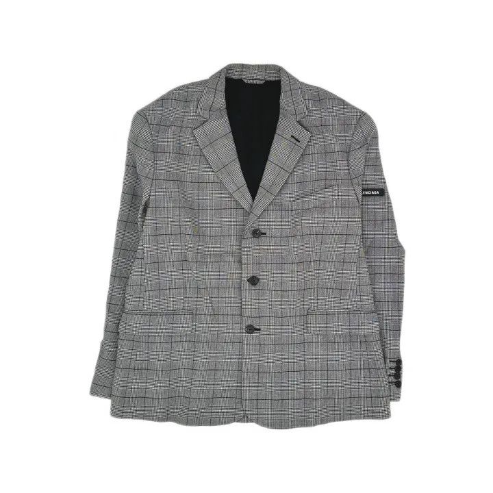 Balenciaga Balenciaga Checkered Single-Button Long Sleeve Blazer 0079 Size US S / EU 44-46 / 1 - 2 Thumbnail
