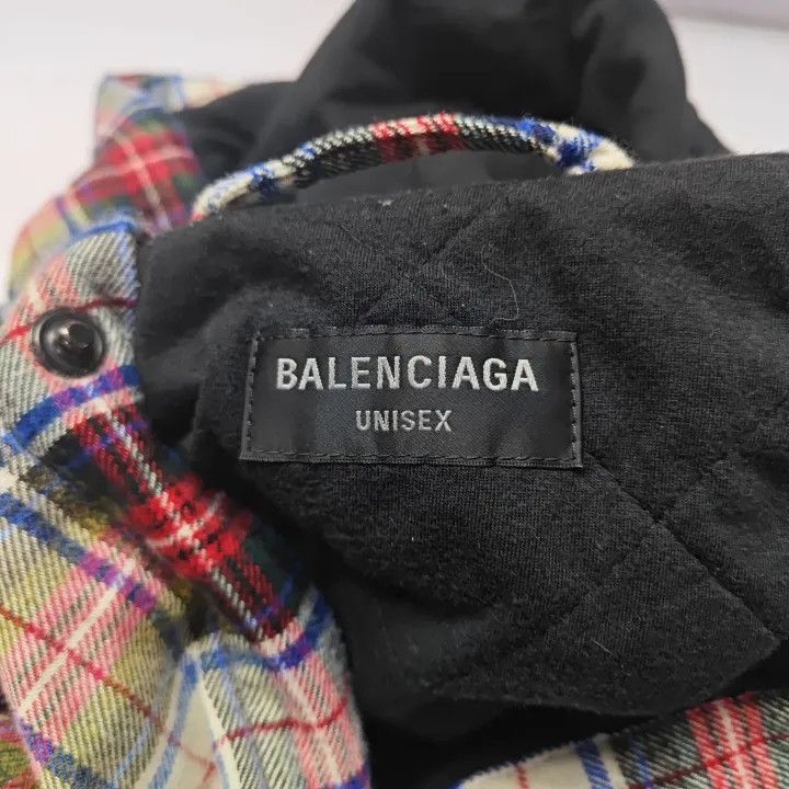 Balenciaga Balenciaga SS23 Plaid Detail Long Sleeve Shirt 0079 Size US L / EU 52-54 / 3 - 6 Thumbnail