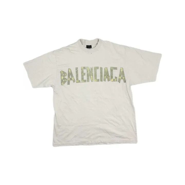 Balenciaga Balenciaga White Graphic Print T-Shirt 0079 Size US XL / EU 56 / 4 - 2 Thumbnail