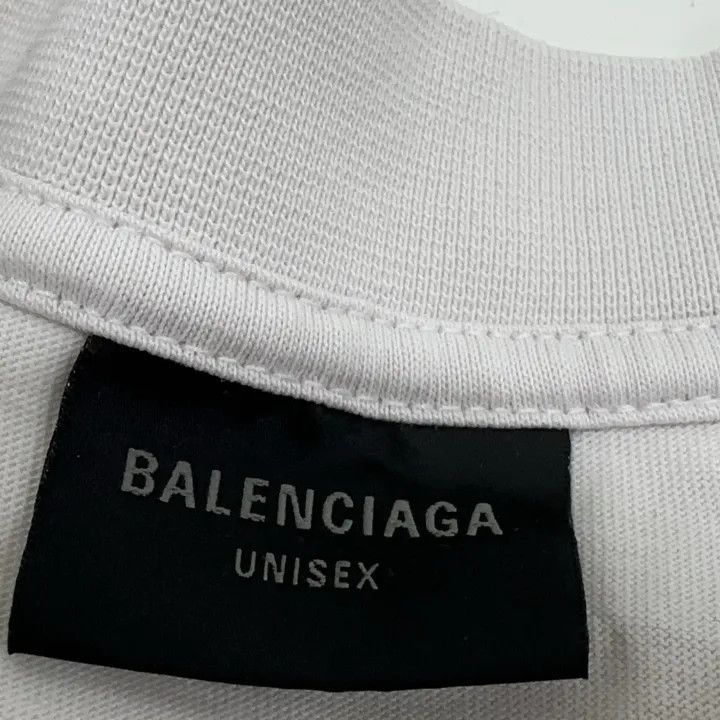 Balenciaga Balenciaga White Graphic Print T-Shirt 0079 Size US XL / EU 56 / 4 - 9 Thumbnail